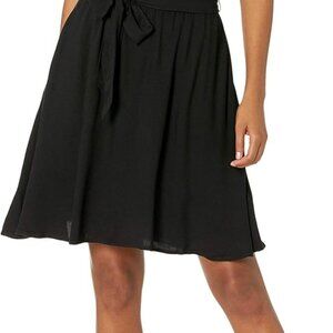 Women's Sleeveless Relaxed-Fit Woven Shirt Dress